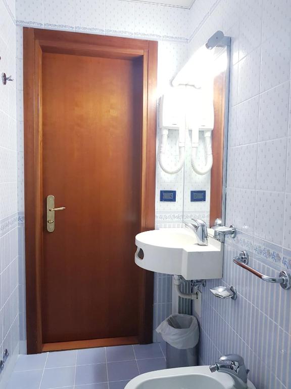 Koupelna v ubytování Hotel Ducale