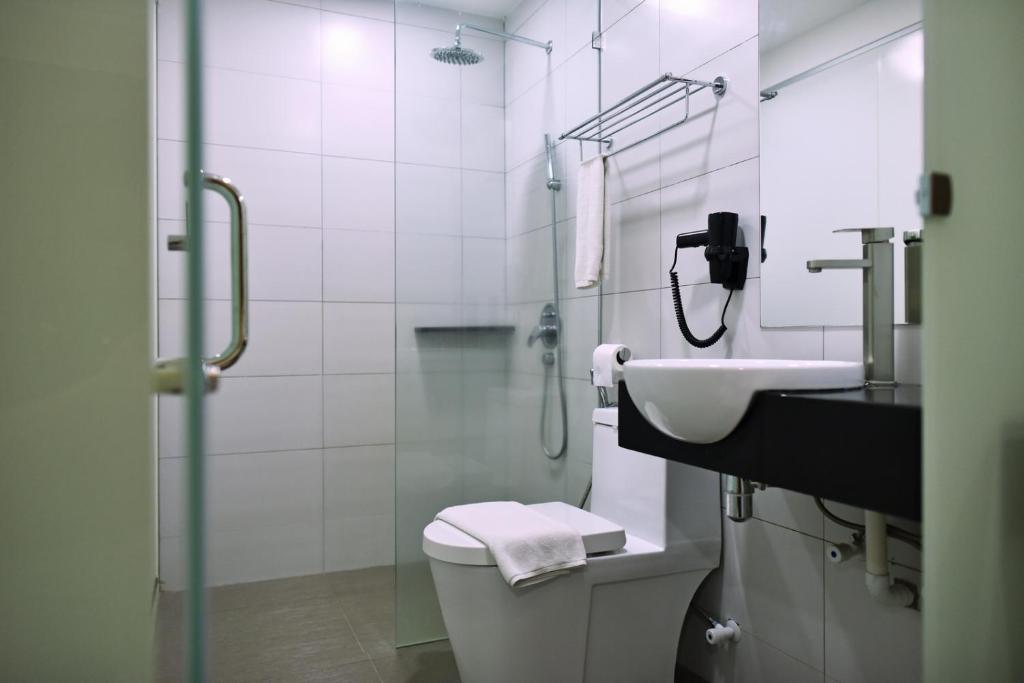 Koupelna v ubytování Hotel Mornington Bukit Permata Lumut