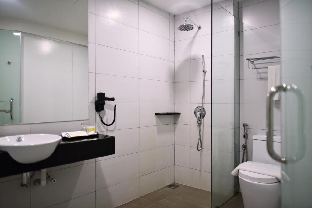 Koupelna v ubytování Hotel Mornington Bukit Permata Lumut