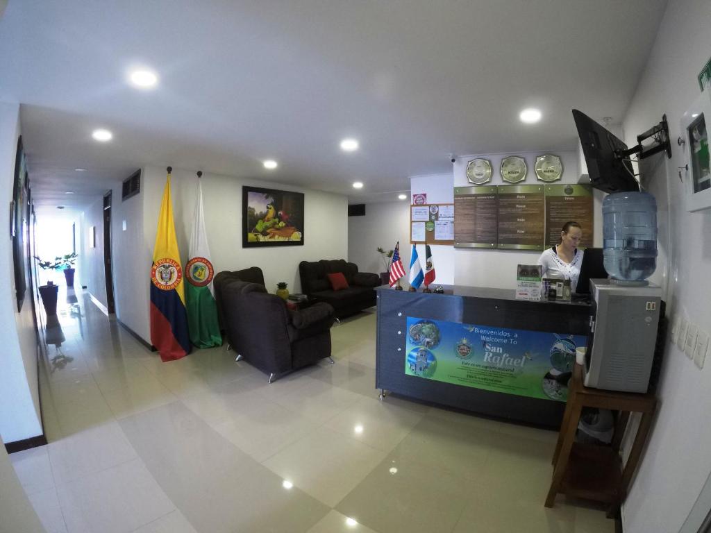 TV a/nebo společenská místnost v ubytování Hotel La Roca San Rafael