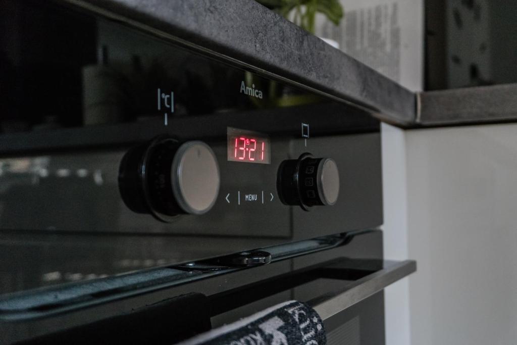 Kuchyň nebo kuchyňský kout v ubytování Apartamenty Balbina 1