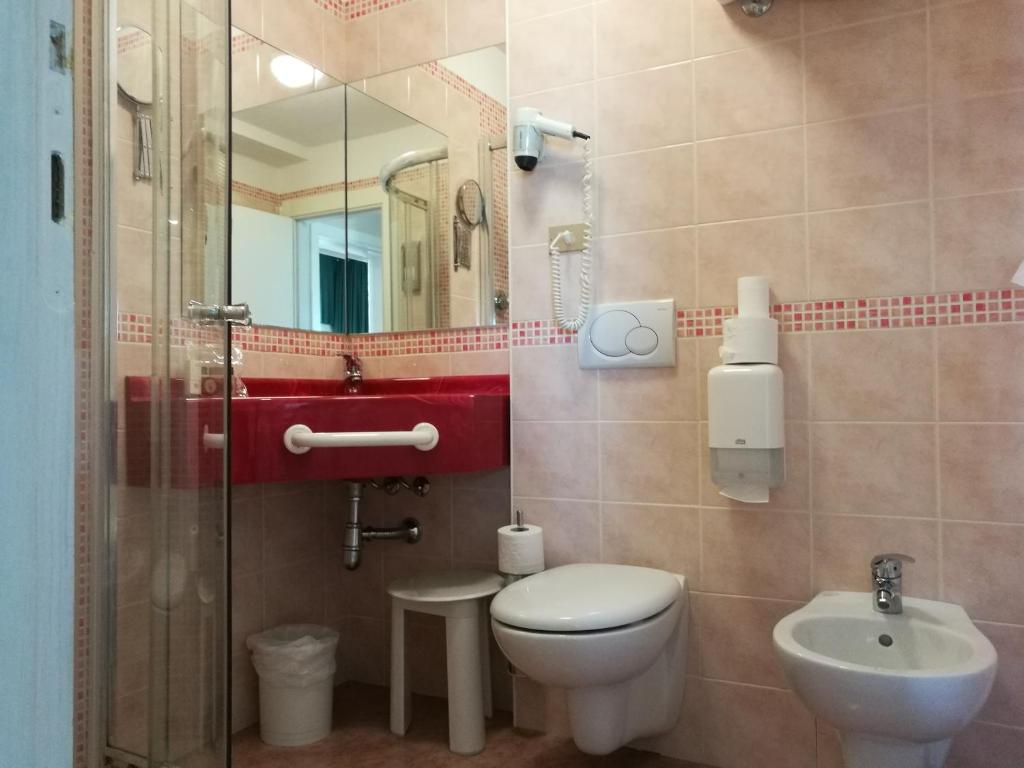 Koupelna v ubytování Hotel Rio Bellaria
