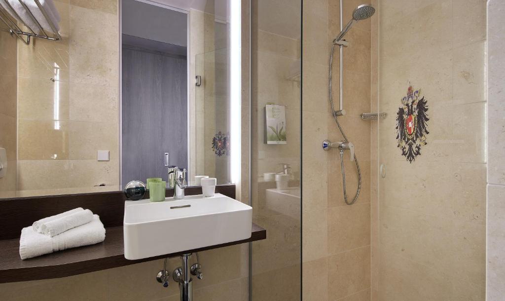 Koupelna v ubytování Living Hotel Kaiser Franz Joseph