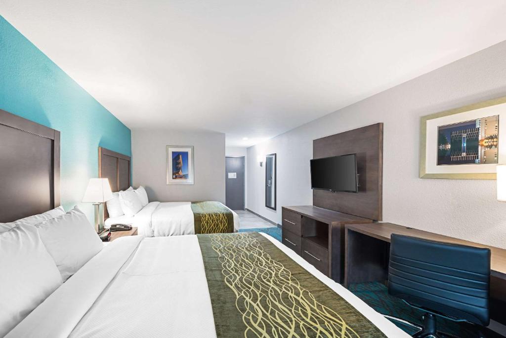 Comfort Inn & Suites Oklahoma City near Bricktown - Queen Room Met Twee Queensize Bedden - Niet -roken
