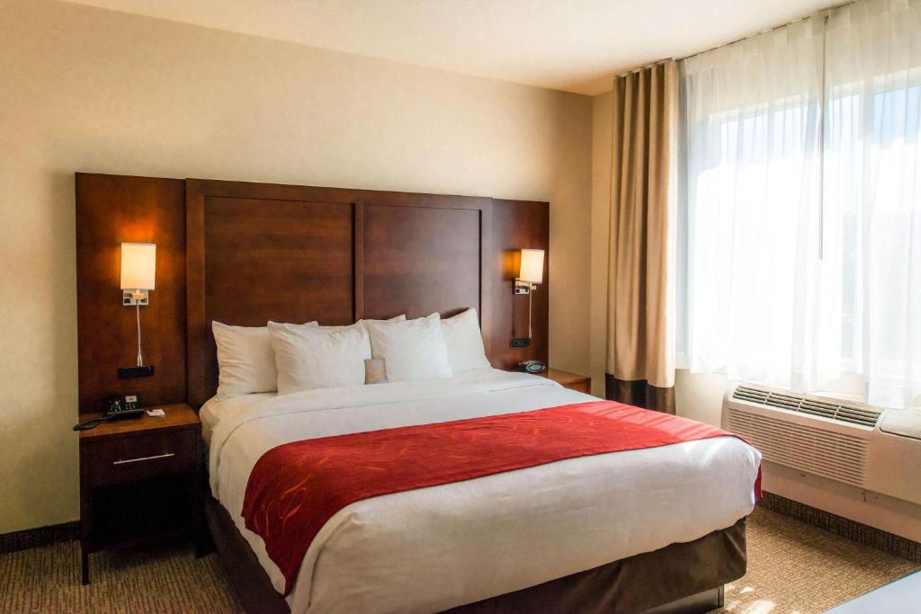 Postel nebo postele na pokoji v ubytování Comfort Suites Springfield-Eugene