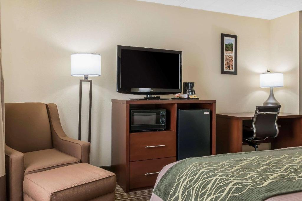 TV a/nebo společenská místnost v ubytování Comfort Inn - Pocono Mountains