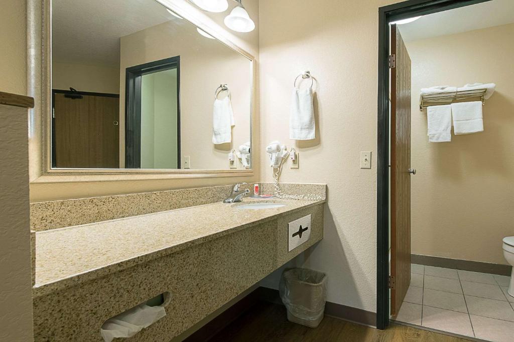 Koupelna v ubytování Econo Lodge