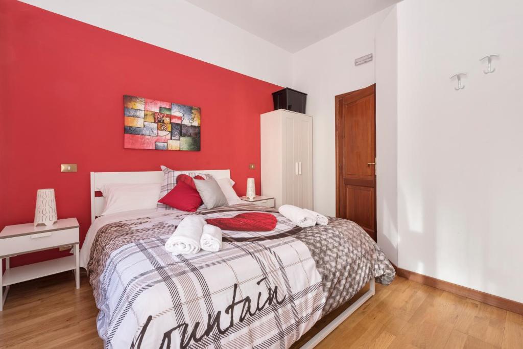 En eller flere senge i et værelse på Locanda Sant'Anna