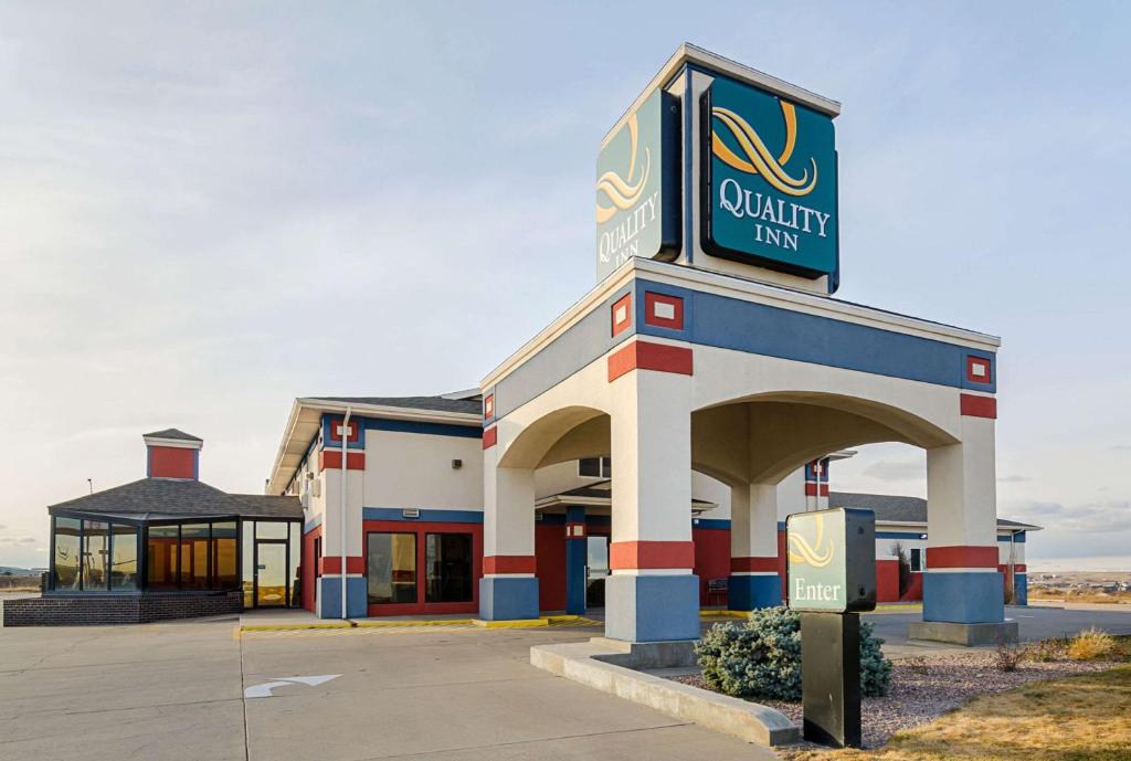 a southwest fast food restaurant with a sign on it at Quality Inn Sidney I-80 in Sidney