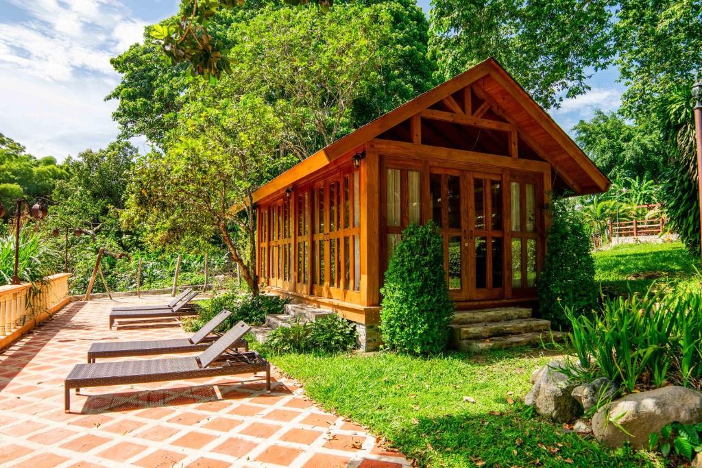 Zahrada ubytování Hotel Gran Jimenoa