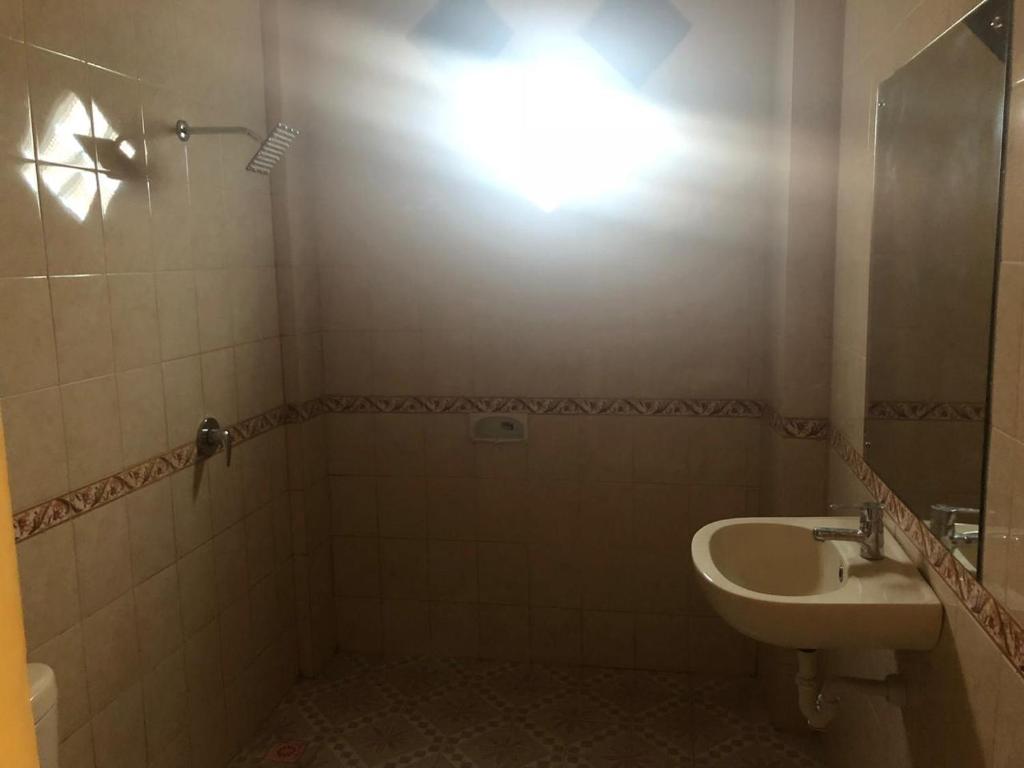 Koupelna v ubytování Depa House