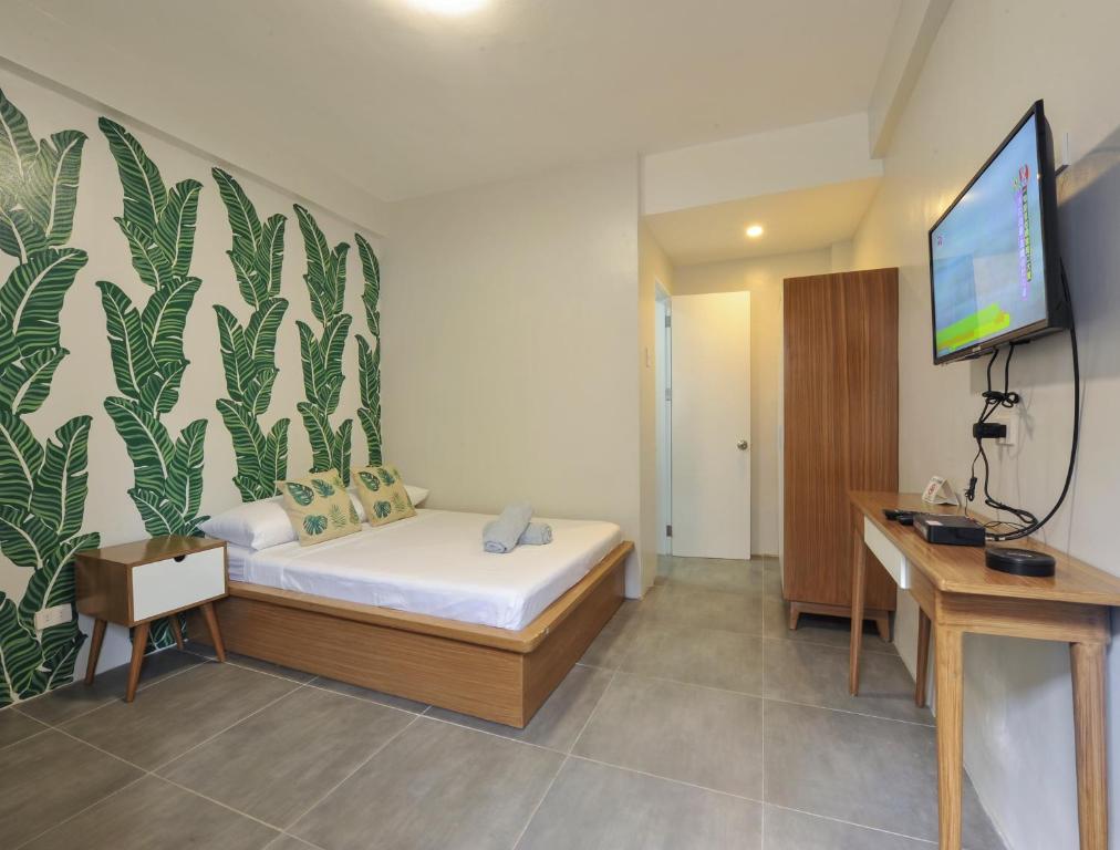 TV a/nebo společenská místnost v ubytování Down South Hostel