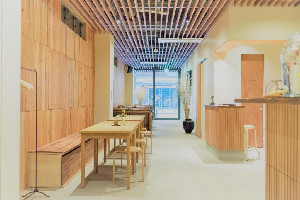 Kuchyň nebo kuchyňský kout v ubytování obi Hostel