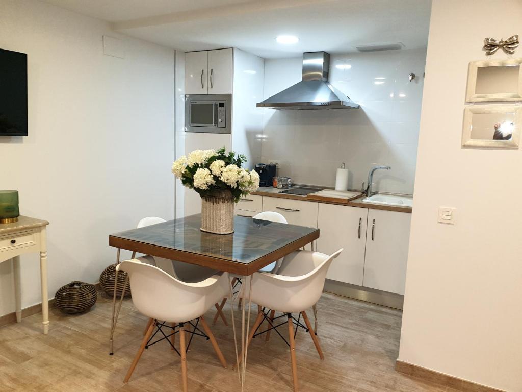 Kuchyň nebo kuchyňský kout v ubytování A&S Apartamentos Malaga