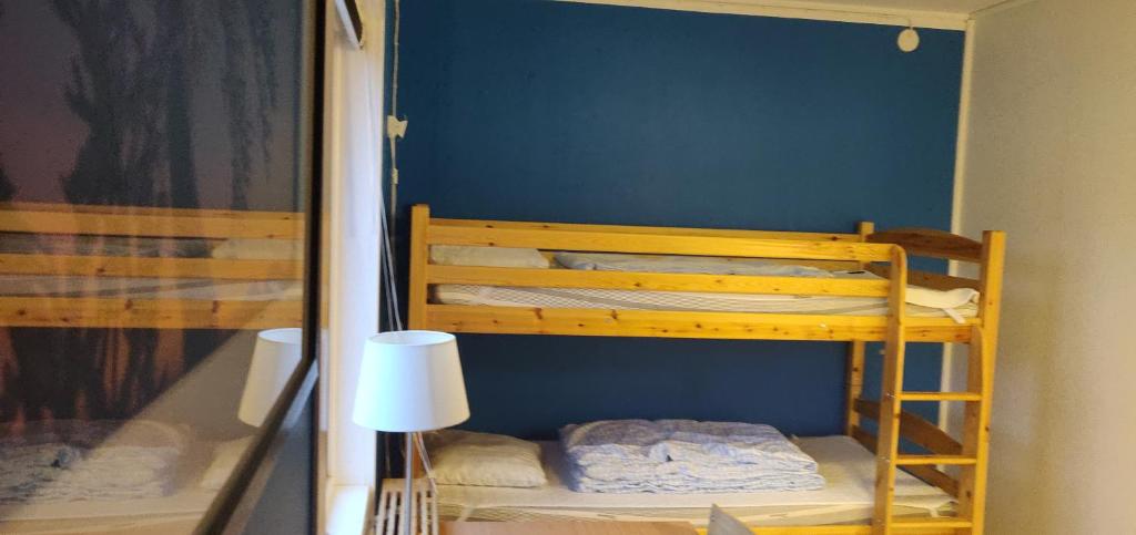 Postel nebo postele na pokoji v ubytování Abisko net Hostel & Huskies