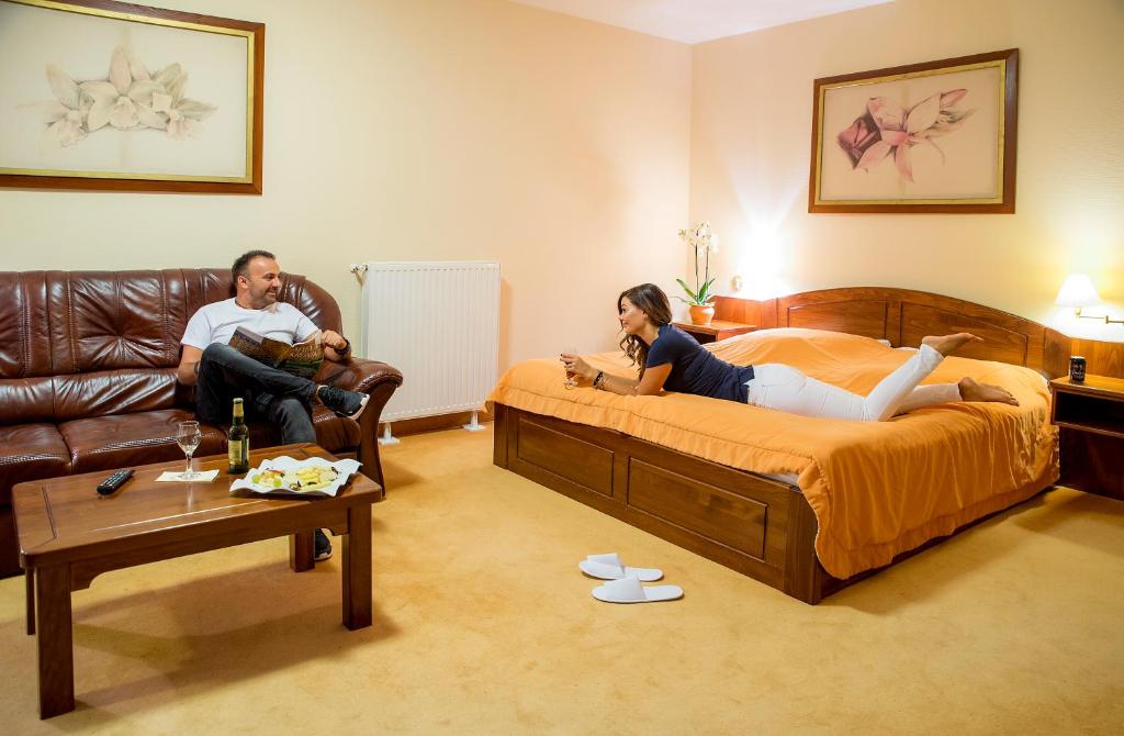 Posezení v ubytování Orchidea Hotel Lipót