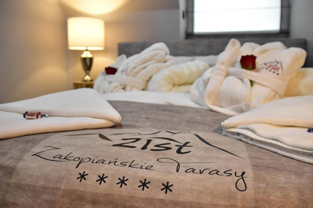 Posteľ alebo postele v izbe v ubytovaní Zakopane Zist Spa Zakopianskie Tarasy
