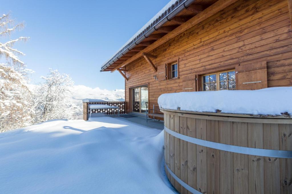 Chalet Nid Blanc v zimě