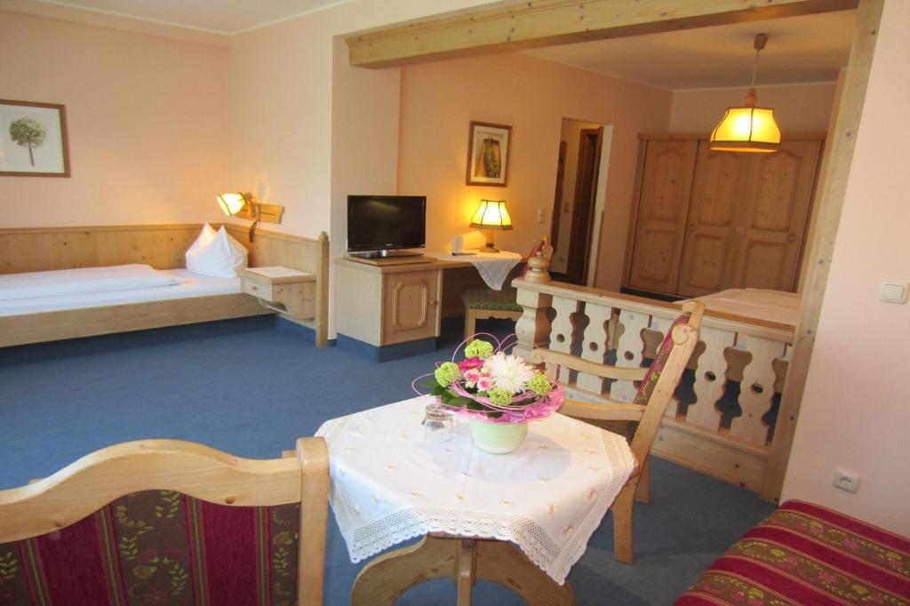 TV a/nebo společenská místnost v ubytování Hotel Plainbrücke | self check-in