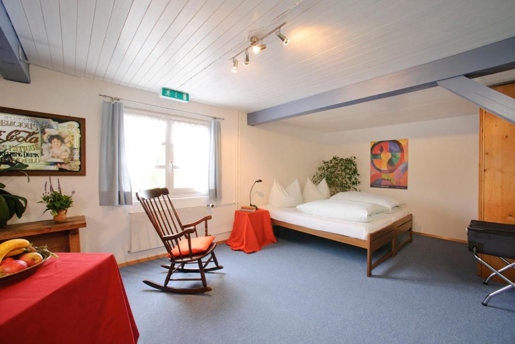 Postel nebo postele na pokoji v ubytování Hotel Landgasthof Hirschen