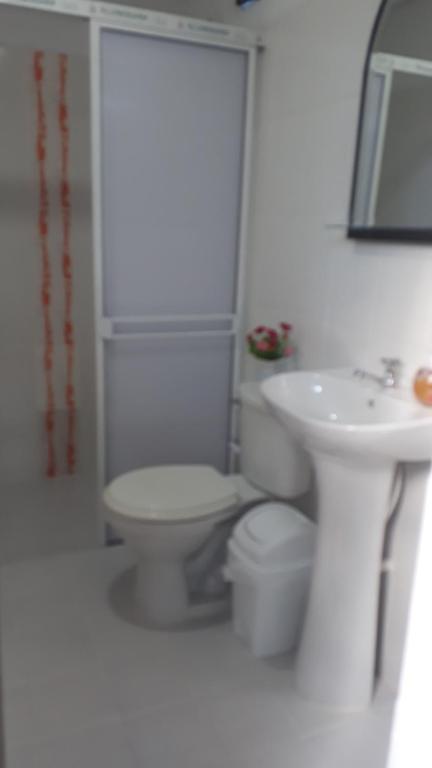 Koupelna v ubytování Hostal Villa Cecilia