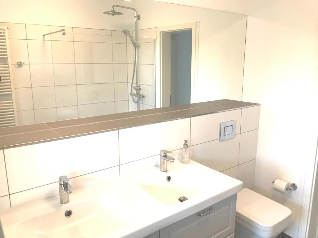 Koupelna v ubytování Haus Badezeit