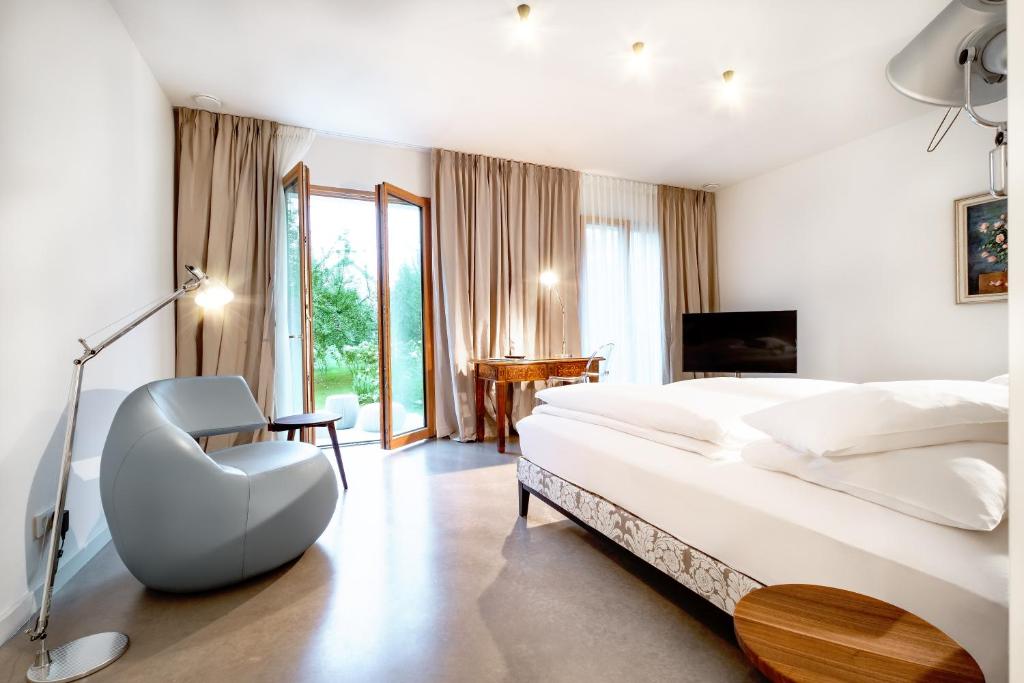 Postel nebo postele na pokoji v ubytování Reck's Hotel-Restaurant