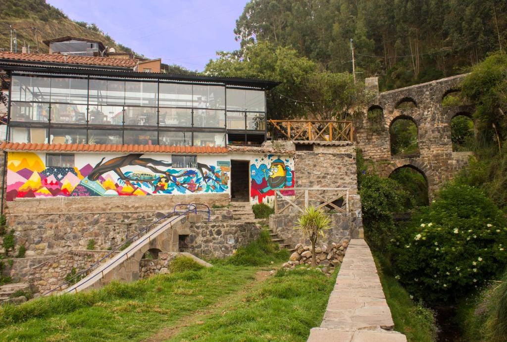 Aed väljaspool majutusasutust Supertramp Hostel Cusco