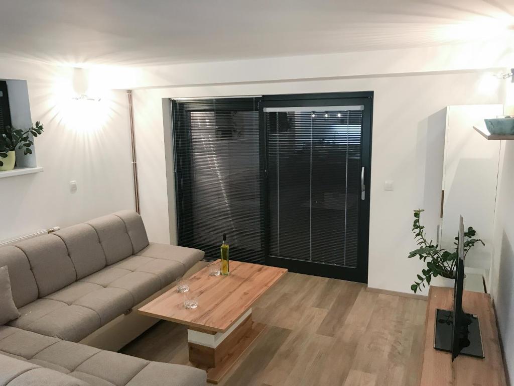 Posezení v ubytování Apartment Tosca near Vintgar and Lake Bled