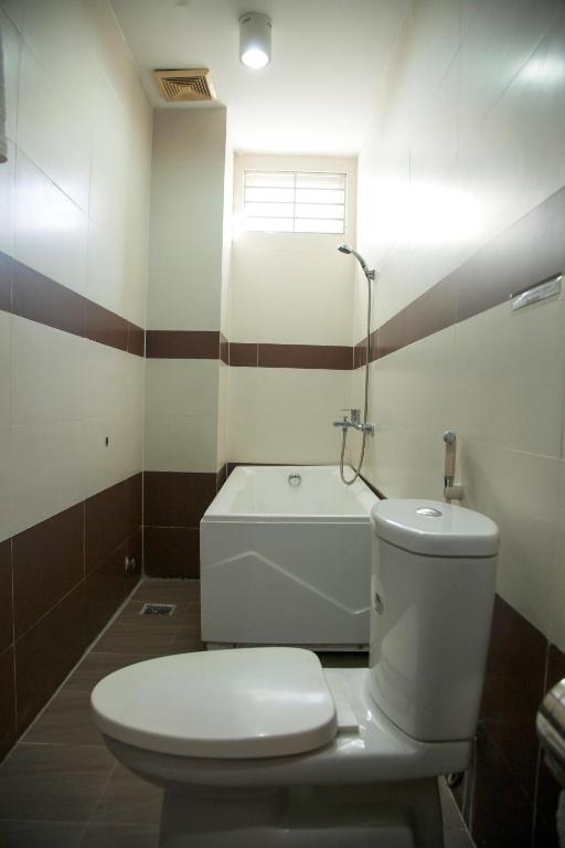 Koupelna v ubytování Hoang Thuy Sinh Hotel