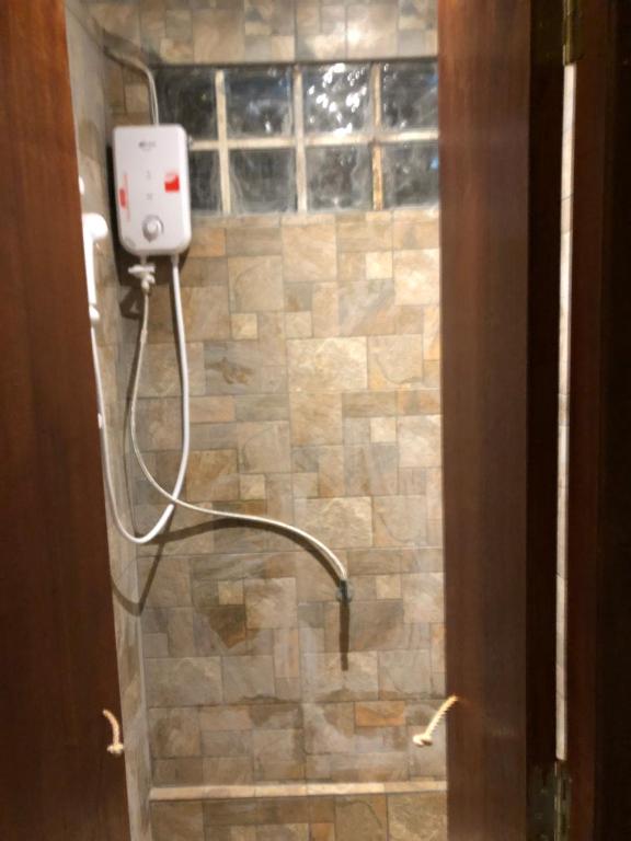Koupelna v ubytování Dikachaya Hostel