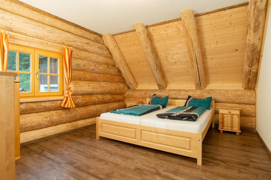 Postel nebo postele na pokoji v ubytování Ferienhof Schelchen