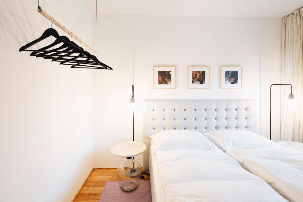 Postel nebo postele na pokoji v ubytování Ferienhaus Wenefrieda