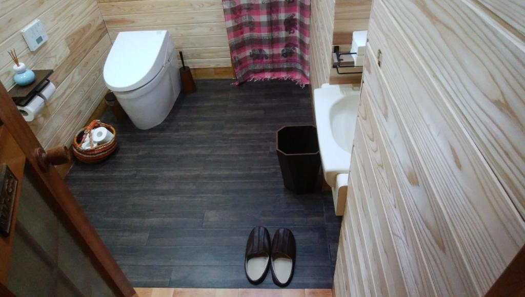 Koupelna v ubytování Resort Garni CORU