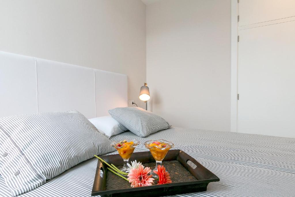 Postel nebo postele na pokoji v ubytování Apartment Sirella 1