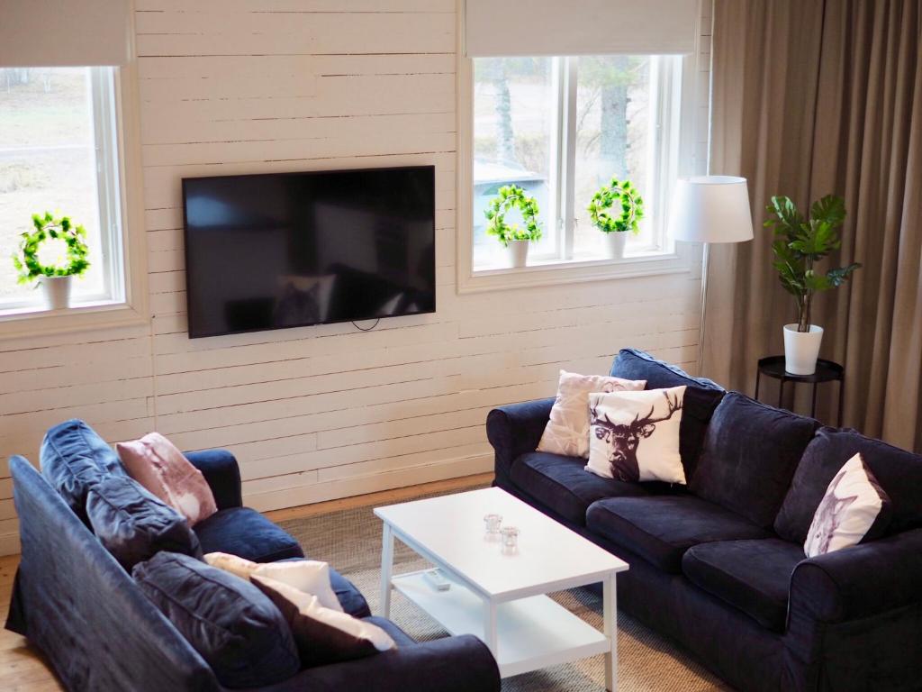 TV a/nebo společenská místnost v ubytování Orsastuguthyrning-Slättberg