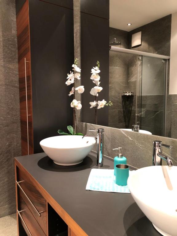 Kopalnica v nastanitvi Ferienwohnung Lenzerheide - Lain