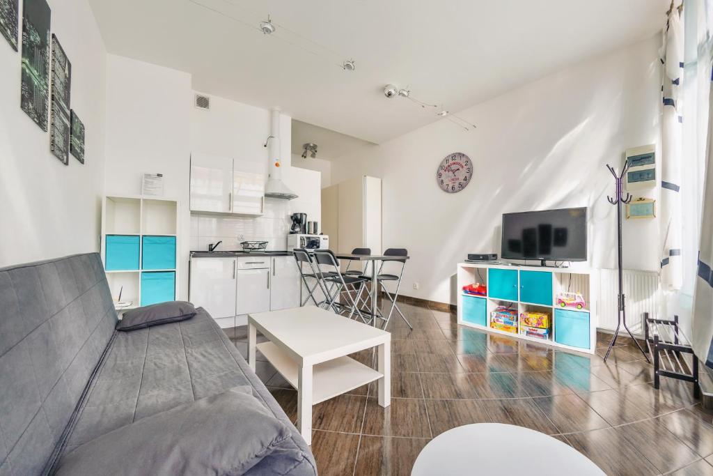 Kuchyň nebo kuchyňský kout v ubytování Apartamenty Sun & Snow Międzyzdrojski Rynek