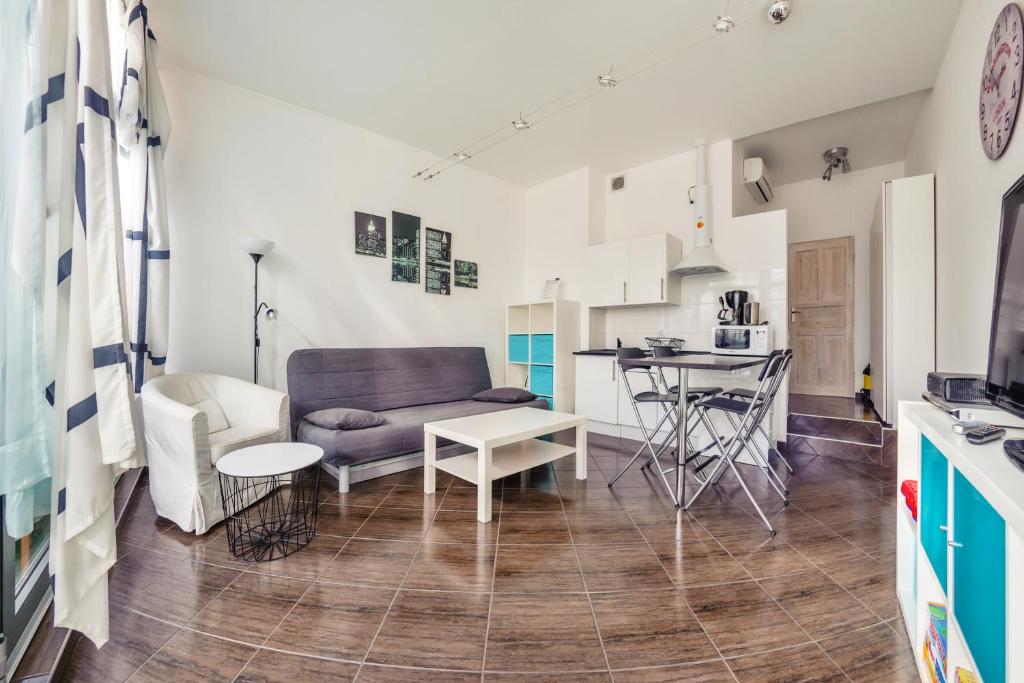 Kuchyň nebo kuchyňský kout v ubytování Apartamenty Sun & Snow Międzyzdrojski Rynek