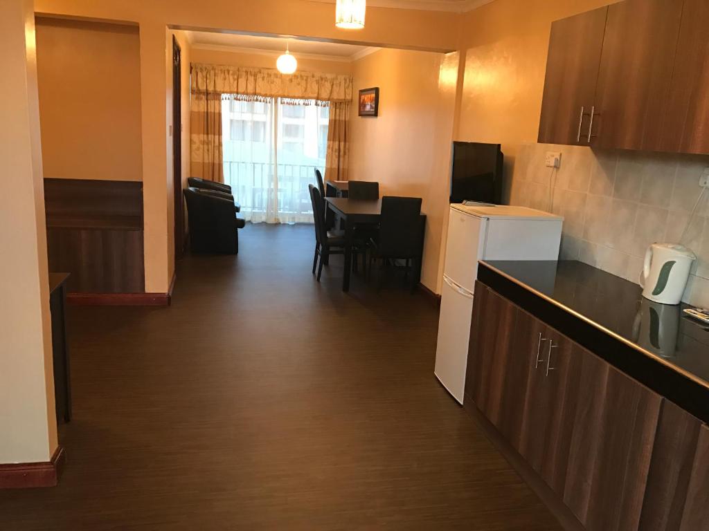 Kuchyň nebo kuchyňský kout v ubytování Progressive Park Hotel