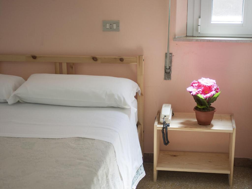 Posteľ alebo postele v izbe v ubytovaní Hotel Colombo