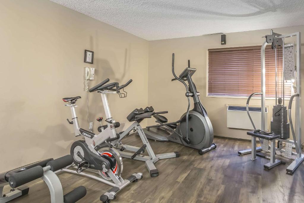 Fitness centrum a/nebo fitness zařízení v ubytování Quality Inn West Edmonton