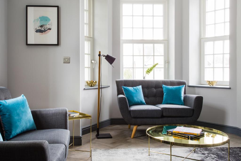 Posezení v ubytování Farnborough Boutique by Viridian Apartments