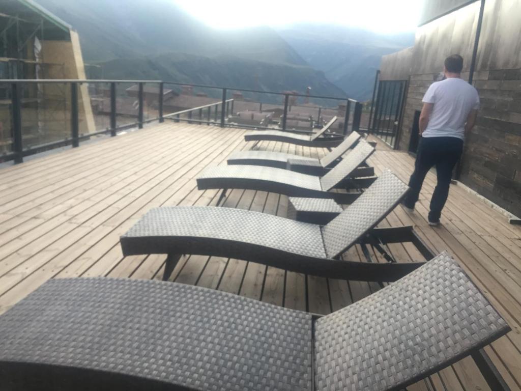 Nespecifikovaný výhled na hory nebo výhled na hory při pohledu z apartmánu