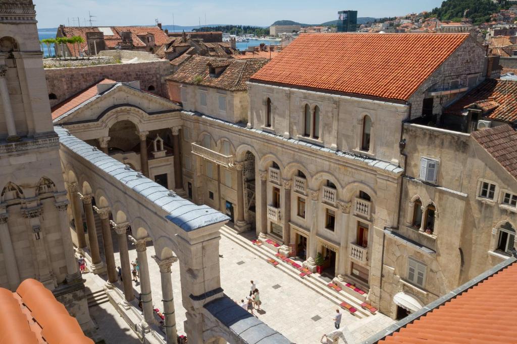 Výhľad na mesto Split alebo výhľad na mesto priamo z apartmánu