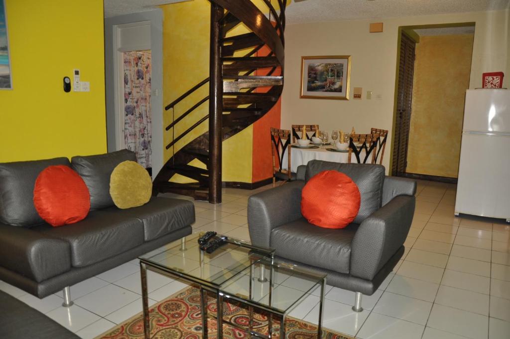 Area soggiorno di Beach PentHouse A25 Sandcastles