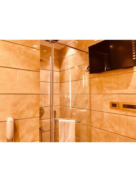 Koupelna v ubytování JRD Pride-Business Hotel