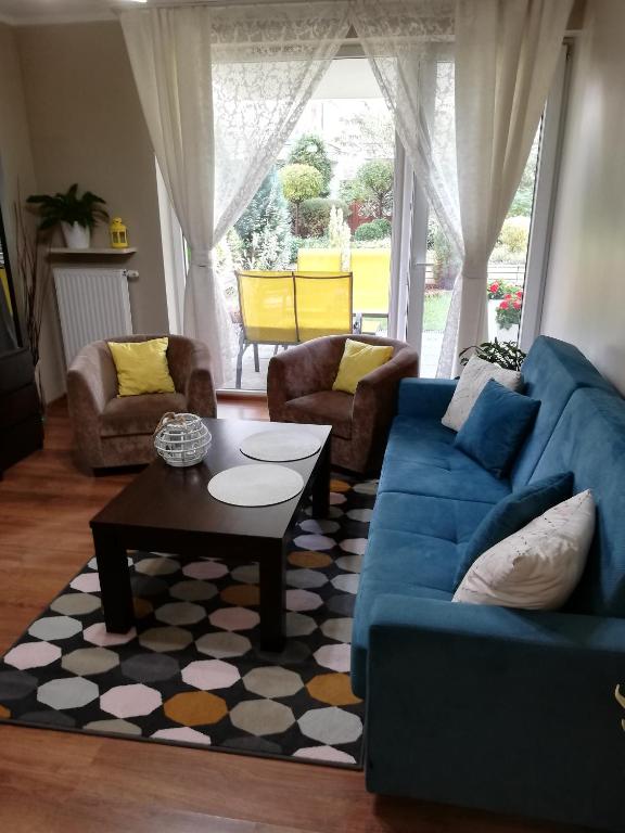 Posezení v ubytování Quiet Apartments Kościelna