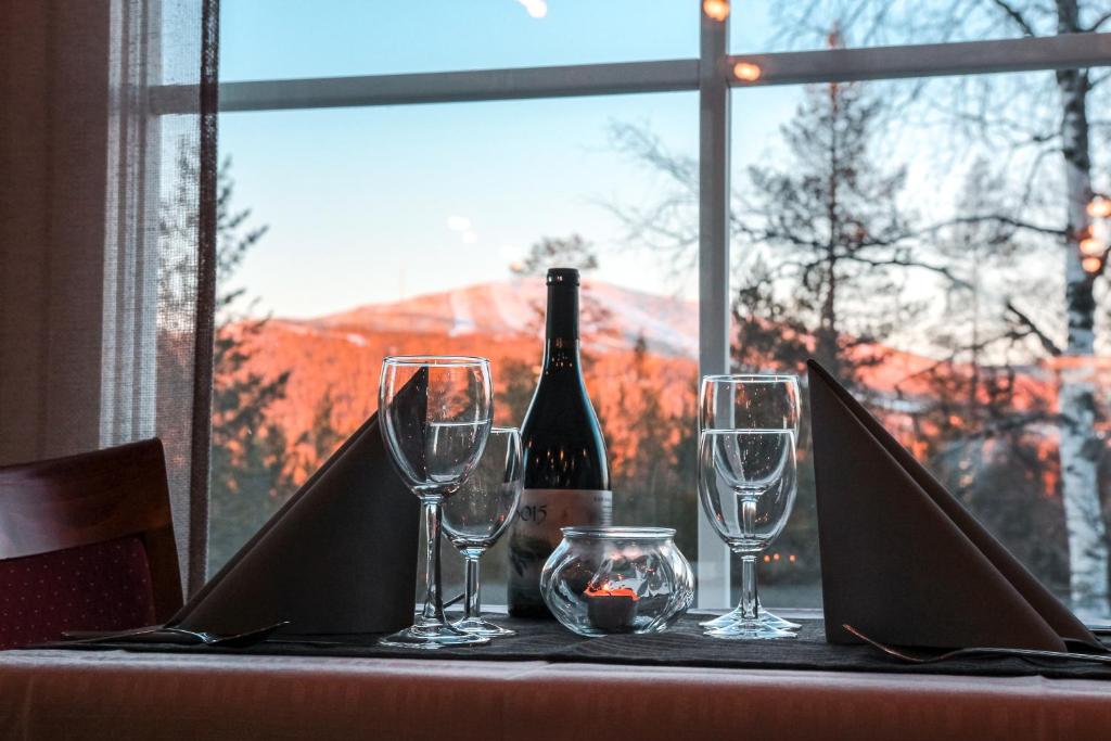 Nápoje v ubytování Hotel Ylläsrinne