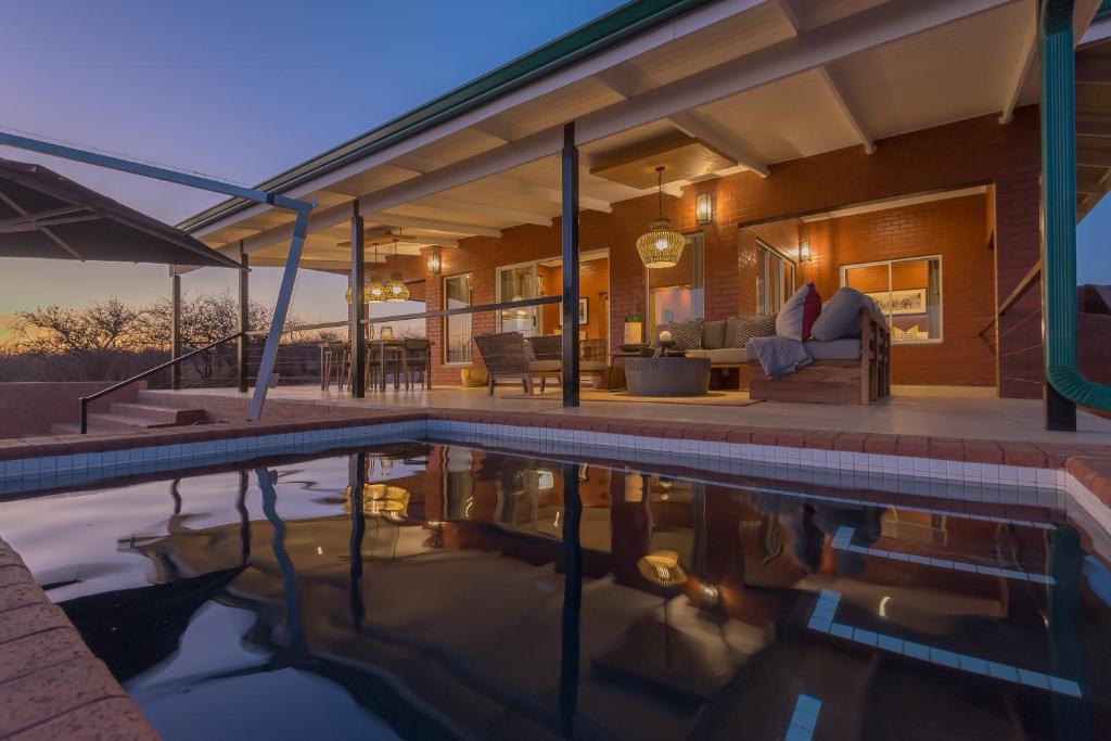 Balkón nebo terasa v ubytování Rockfig Lodge Madikwe